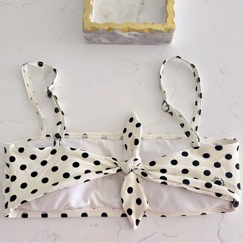 Kate Spade Polka Dot Bikini Top size M